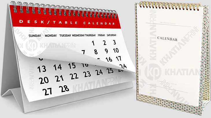 creative artistic desk calendar table desktop gift calendars year planner | khatian print