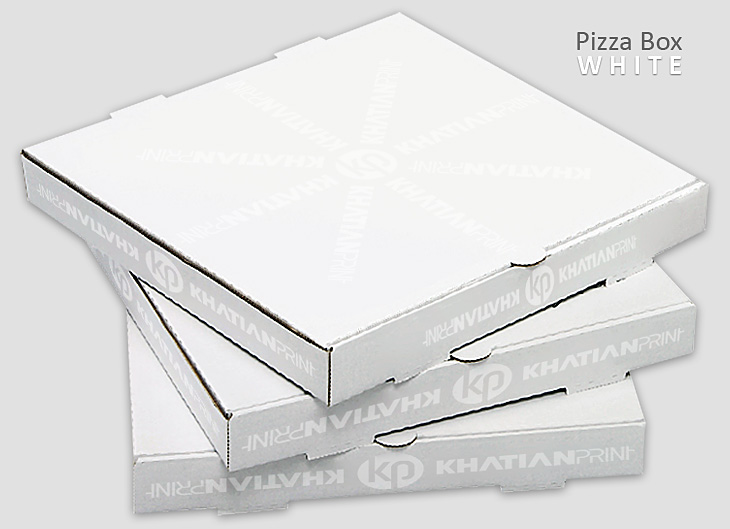 white pizza box piza take away packet pitza parcel delivery blank packs | khatian print